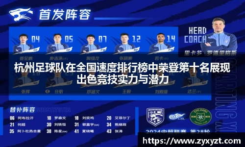 杭州足球队在全国速度排行榜中荣登第十名展现出色竞技实力与潜力